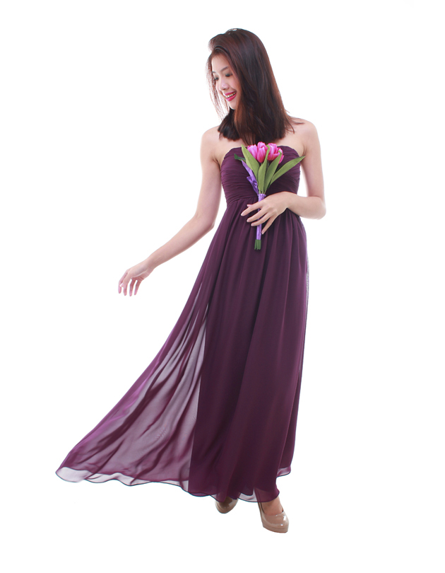 Cleo Maxi Dress in Majestic Purple